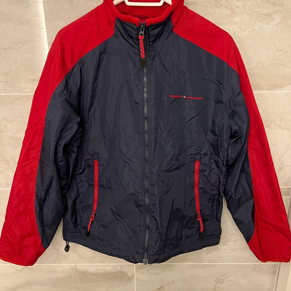 Tommy Hilfiger Fleece Lined Windbreaker Jacket Men’s Small (fits like a medium)
